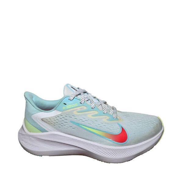 Womens Nike Zoom Winflow Athletic Running Shoes Size 8 White - Picture 1 of 6
